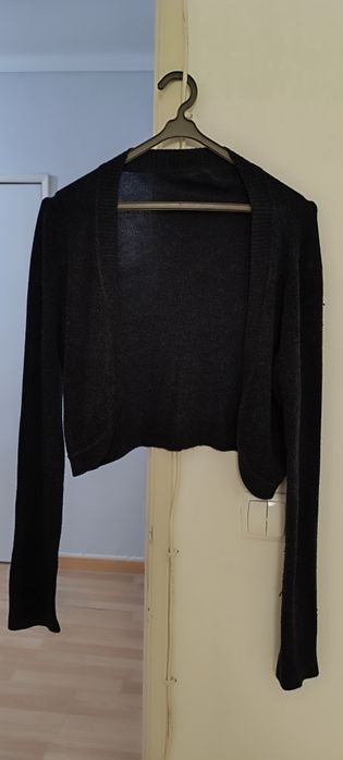 Dark blue wool coat, used, size S