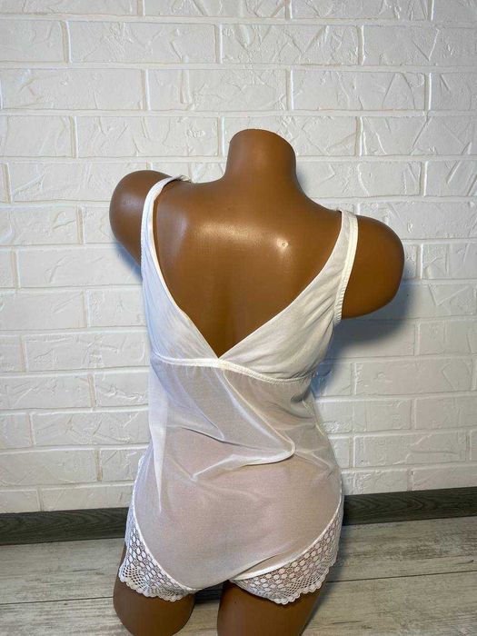 Біле мереживне,сітчасте боді, весільне боді
F&F