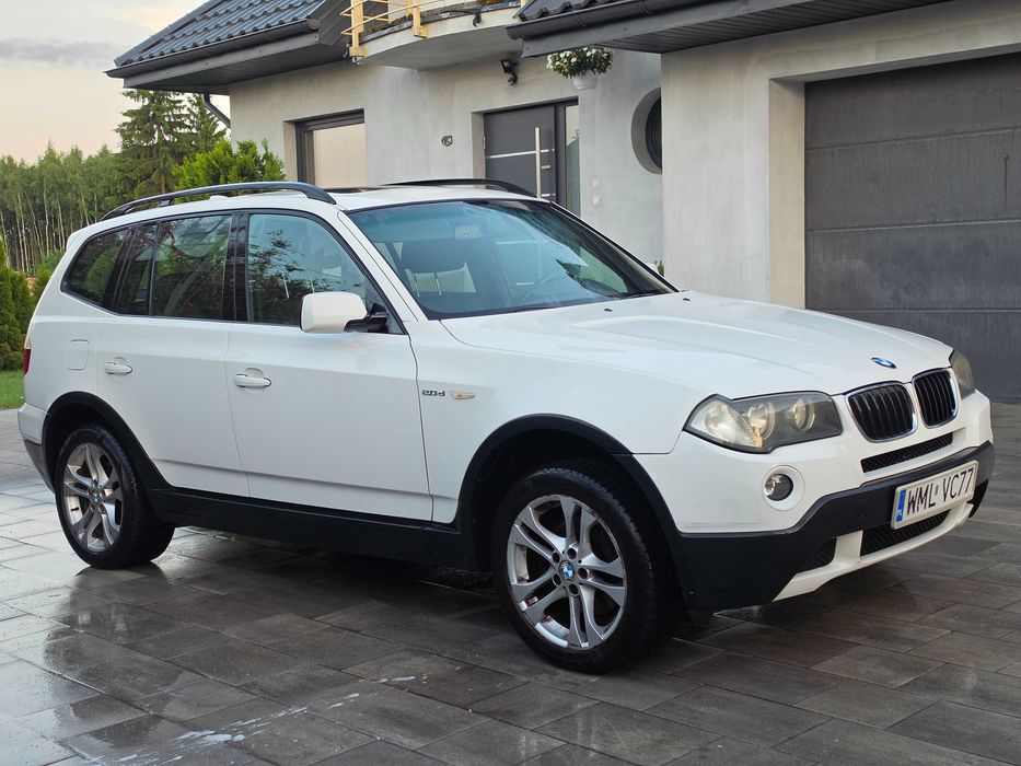 BMW x3 e83 2.0d 177km 2008r xDrive 4x4 po lifcie, przebieg 319 tys. hak holowniczy, panorama, drugi komplet opon gratis