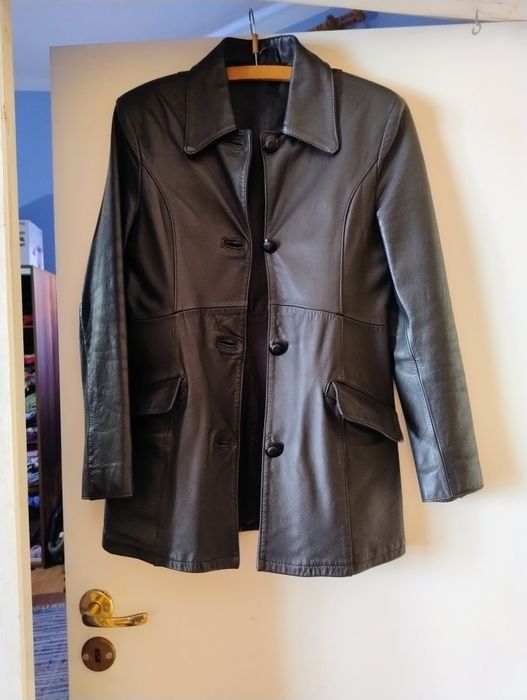 Kurtka damska skórzana skóra naturalna vintage