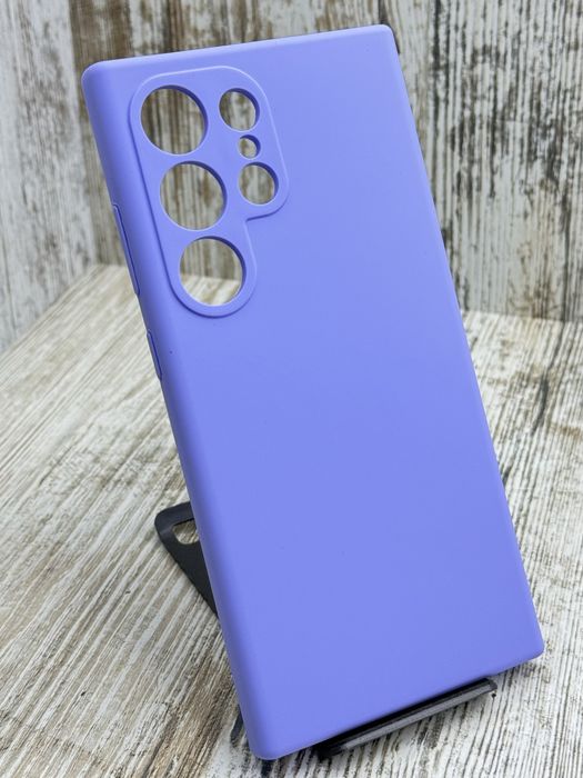 Не пачкаются! Чехол Silicone Case на Samsung S24 Ultra Чохол