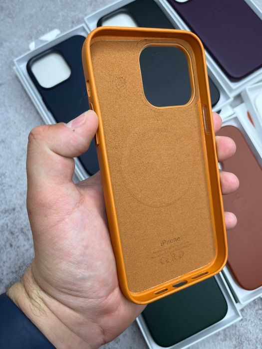 Чохол Leather Case MagSafe + Animation iPhone 14 14 Pro Max чехол