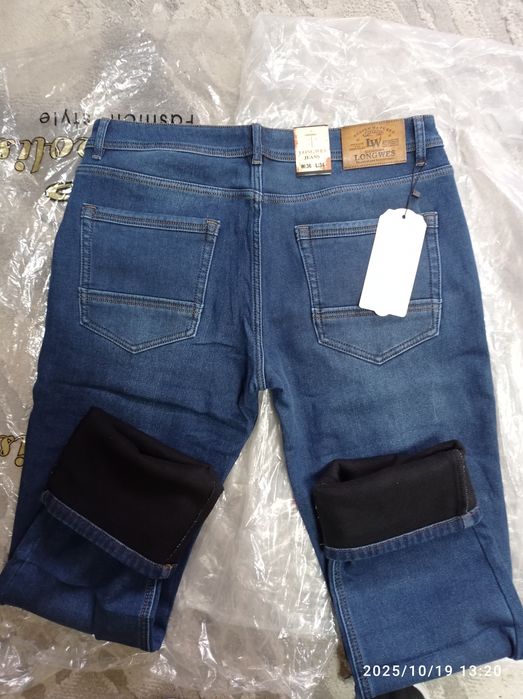 Чоловічі джинси. Утеплення флісом. Розміри до 58 українського.