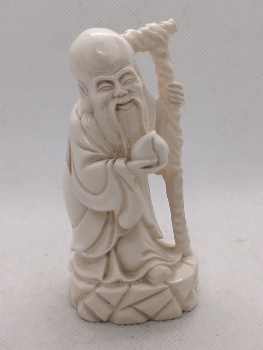 Okimono sábio chinês
