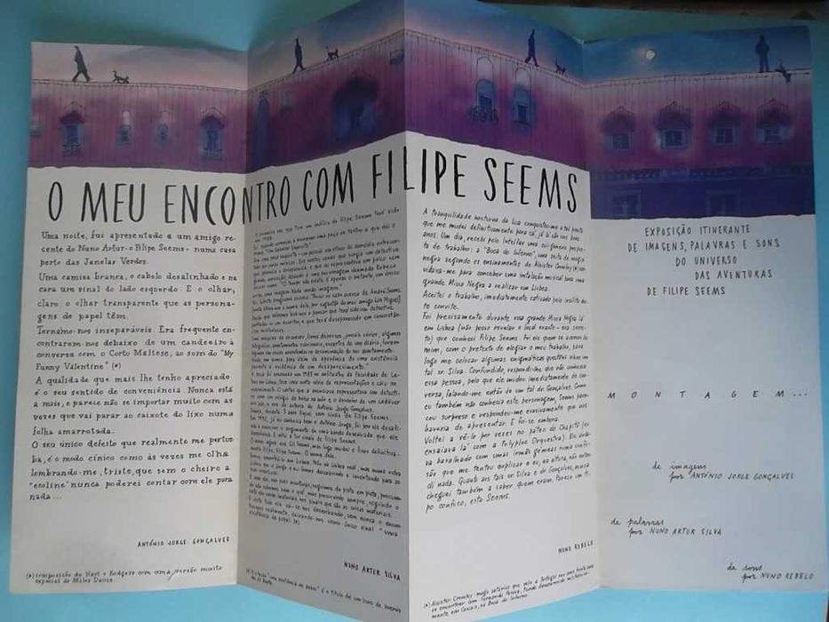 "Na Pista de Filipe Seems" : Raro catálogo da Exposição. BD
