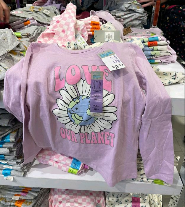 Кофта реглан для дівчинки фірми Primark розмір 4-5