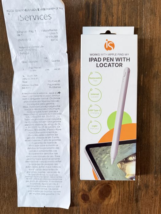 Ipad pen com localizador