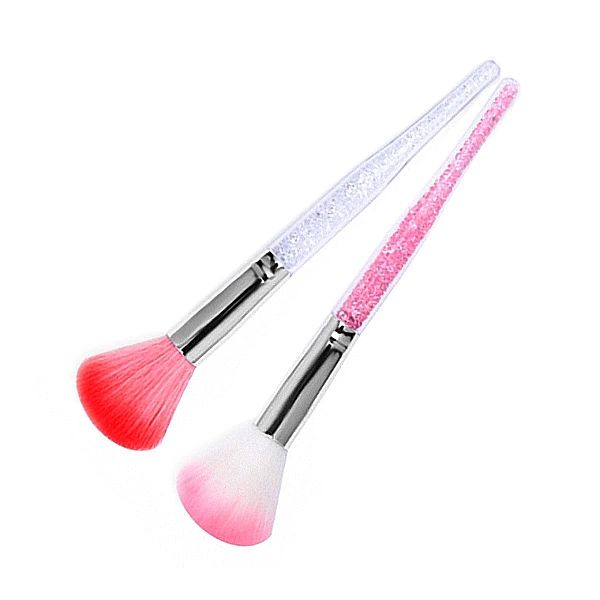 Pędzel do pyłu z kryształkami / Bass Cosmetics