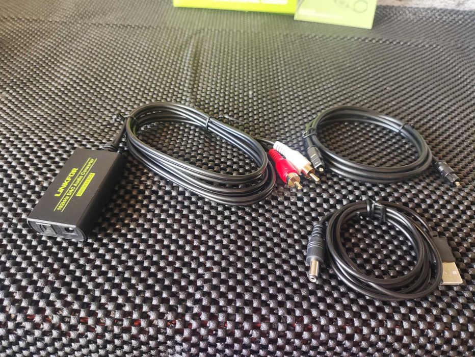 Konwerter DAC optyczne Cyfrowe analogowe przetwornik Toslink LiNKFOR Konwerter SPDIF RCA DAC Toslink PCM LPCM