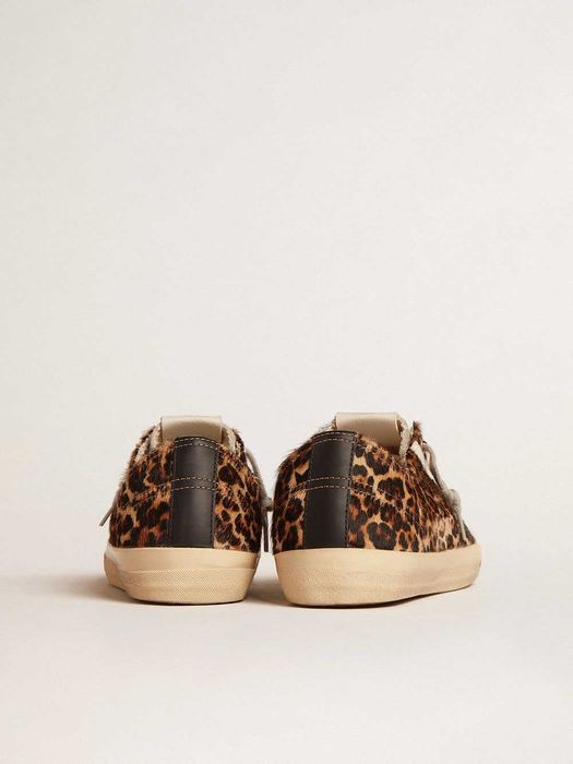 Кеди Golden Goose V-Star in Leopard Pony Skin