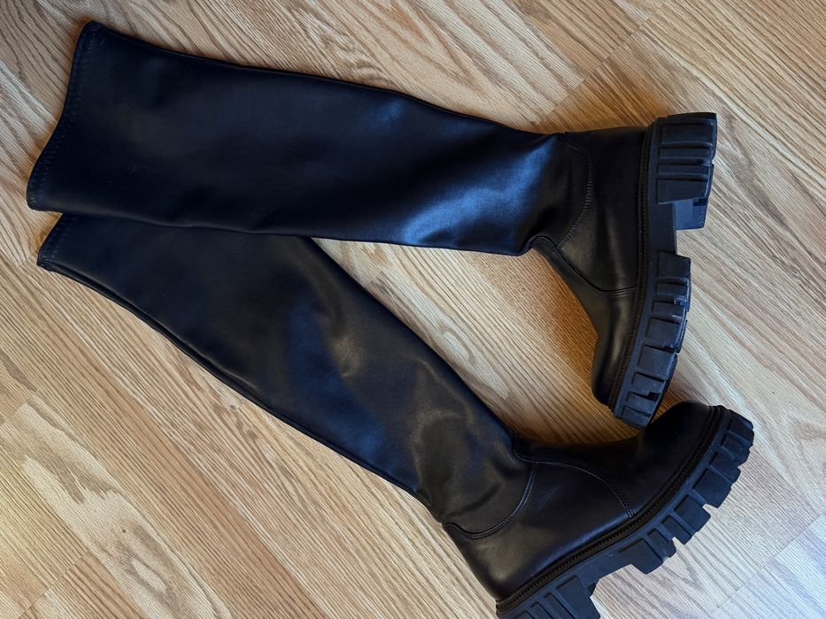 Продам шкіряні ботфорти