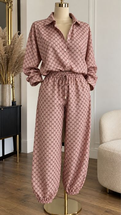 Komplet L monogram w stylu Gucci