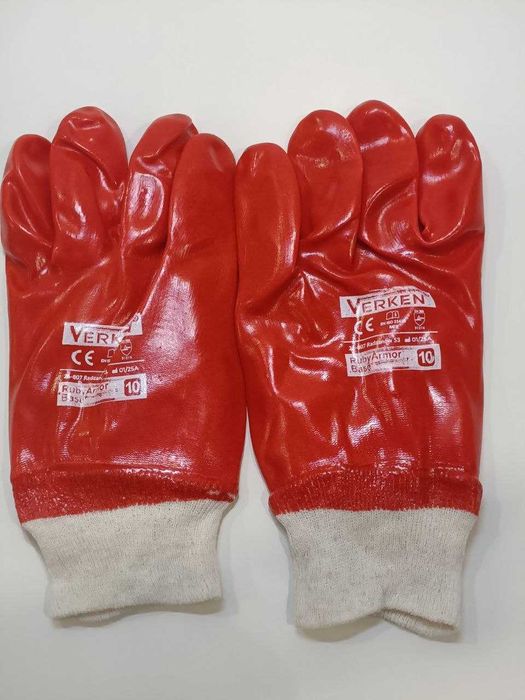 Rękawice olejoodporne nitrylowe powlekane nitrylem - Perto
