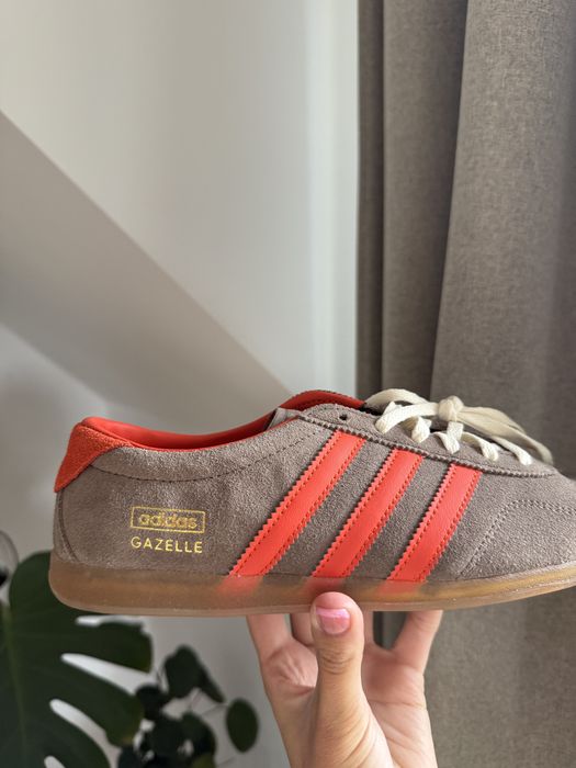 nowe gazelle lo pro w brązowe z pomarańczowymi paskami