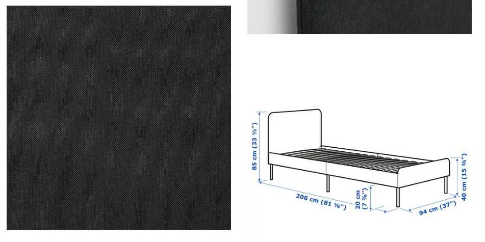 Cama de solteiro com colchão