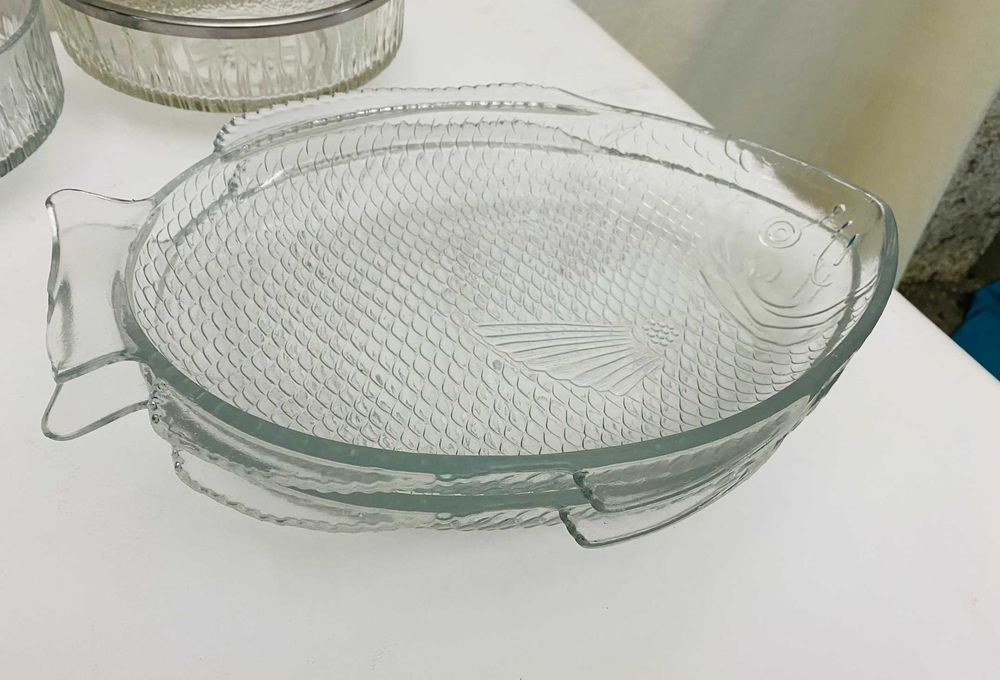 Mega Lote Loiça Vintage (30+ Peças) - Serviço de Mesa Vidro e Cristal