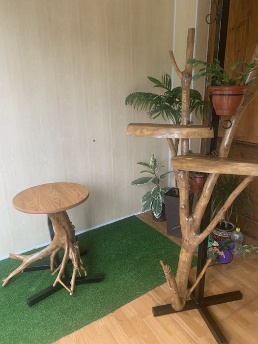 Підставка для квітів та столик у стилі Loft/Eco ручної роботи
