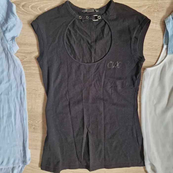 Zestaw 3 bluzek: Guess, Armani Exchange, Stradivarius, r.XS