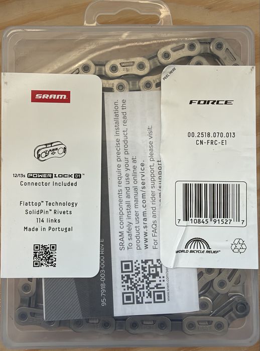 Corrente SRAM Force Flattop 114 elos NOVA