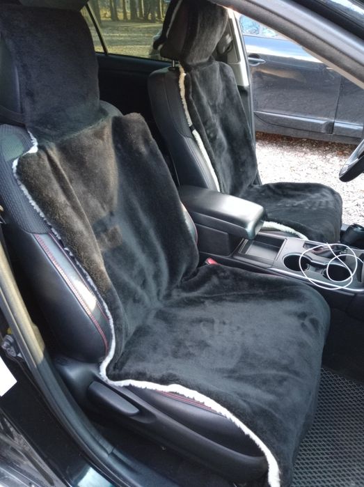 Меховые накидки из овчины. +ПОДАРОК .универсальные накидки на сиденья