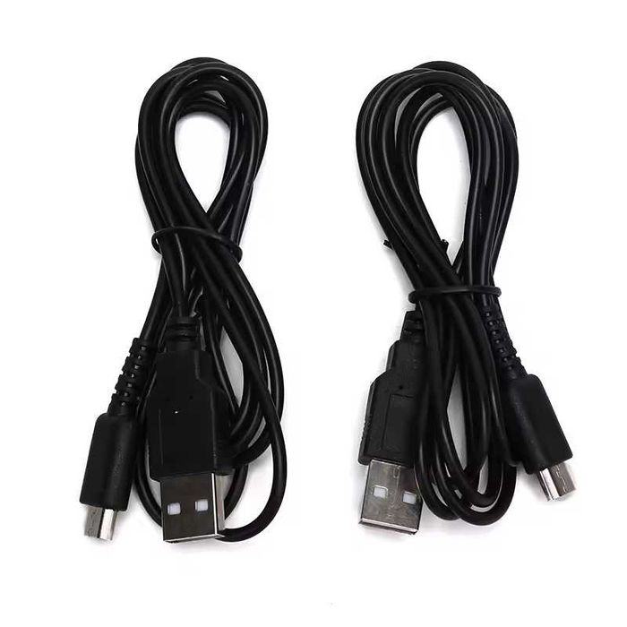 Cabo USB Carregador Nintendo DS Lite (NDSL) 1.2M – Cabo de Carga DSL Preto NOVO