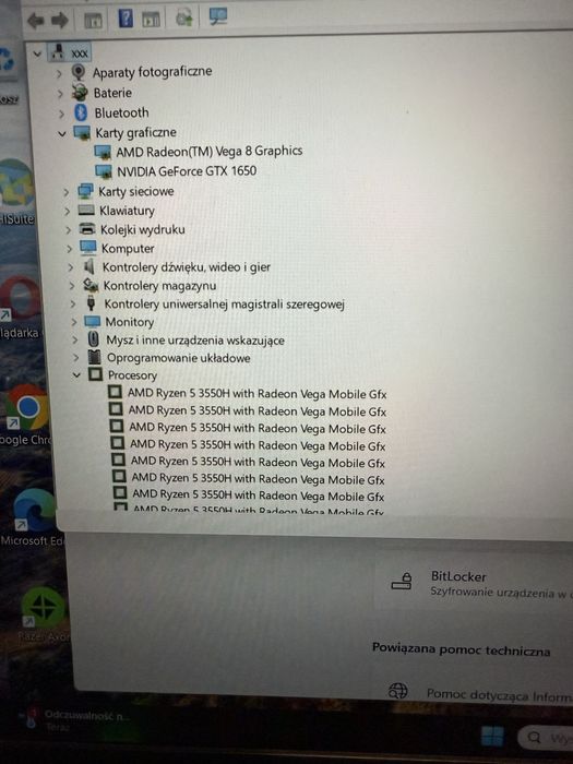 Laptop Gamingowy HP 15 EC0045NW 5 3550H 16GB 512GB SSD GTX1650 B&O bdb