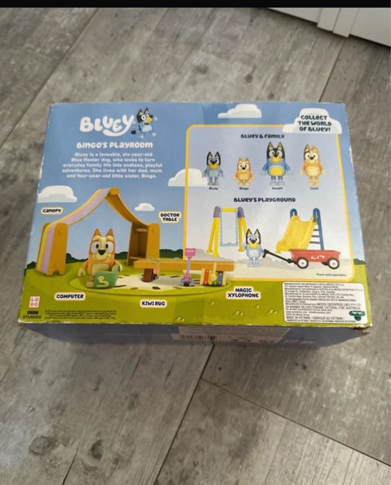 Bingo bluey pokój zabaw nowy moose