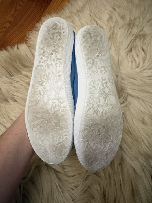 Espadryle koloru jeansowego niebieski damskie w rozmiarze 39