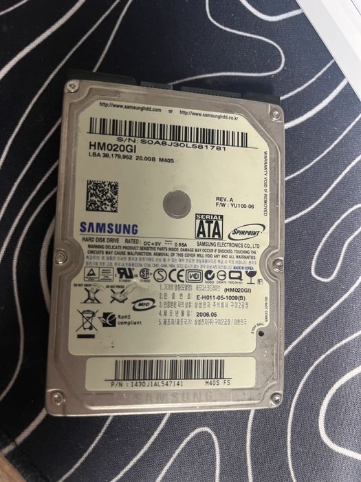 Продам HDD 20 GB