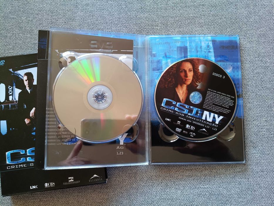 DVD série televisiva "SCI:NY - crime sob investigação New York" temporada 1