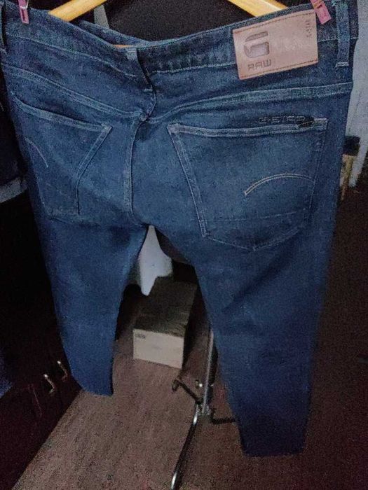Джинсы G-star Raw 3301 slim jeans Holland w38 stretch navy.