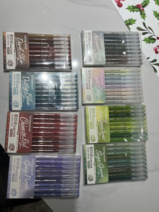 Długopisy żelowe languo zestaw nowe kolory