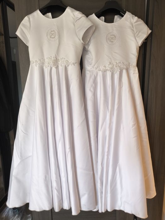 Sukienka komunijna 2 szt. dla wyższych dziewczynek