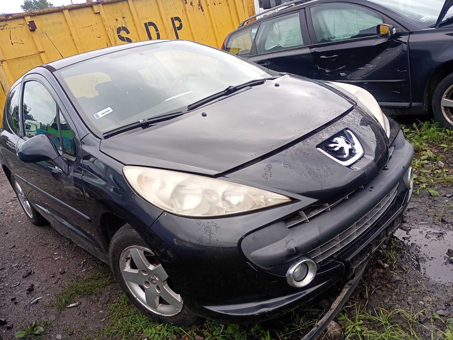 Peugeot 207 lift 1,4b. EXLD szyba czołowa, części transport FV dostawa