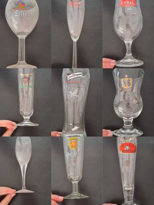Copos de Coleção alguns bastante raros.
