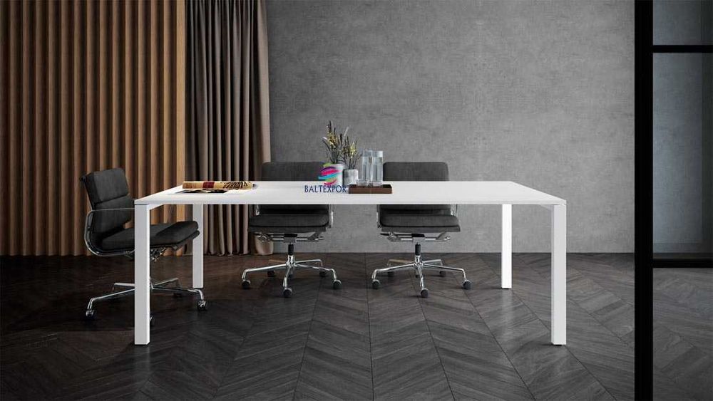 Mesa Retangular para Sala de Reuniões Melamina Nova