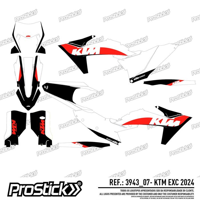 Kit Autocolantes KTM EXC 2024