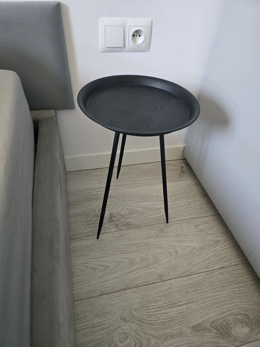 Dwa stoliki metalowe  loft czarne