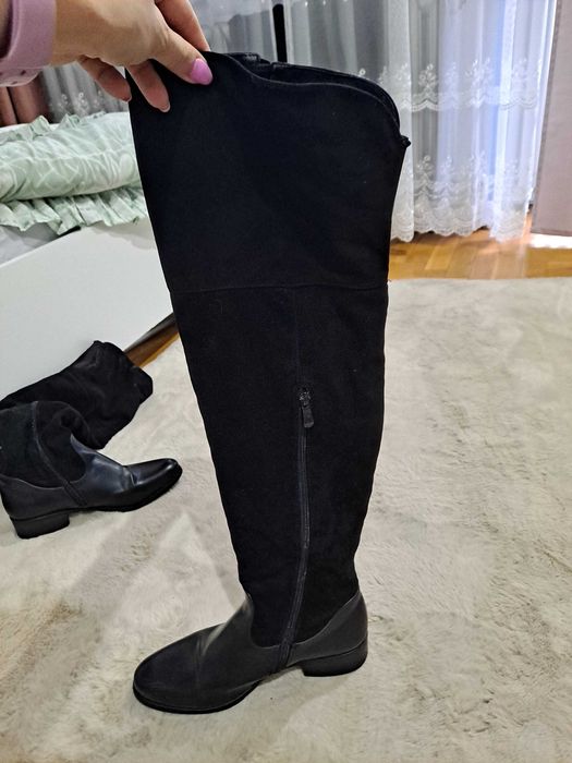 buty zimowe za kolano kozaki 39