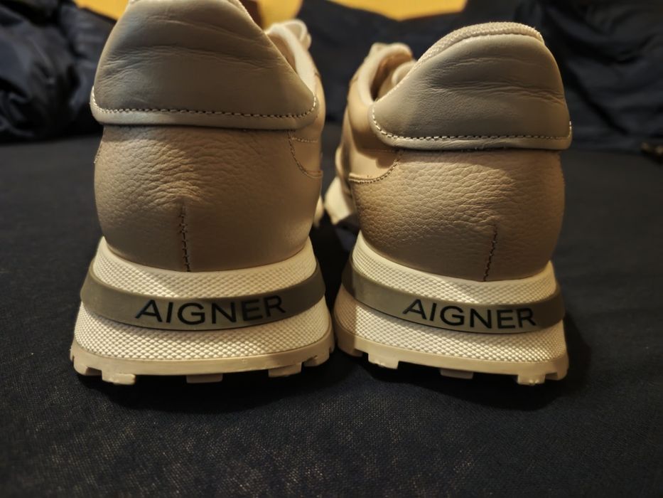 Nowe buty męskie skórzane Aigner