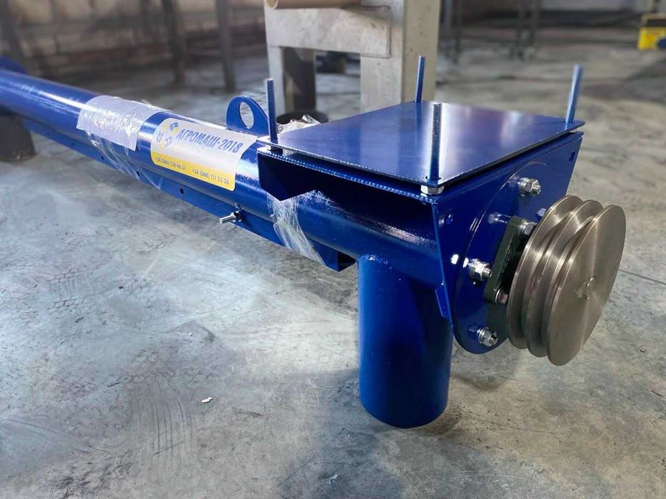 Транспортер зерна, шнековый погрузчик, винтовой конвейер 133 мм, 2 м