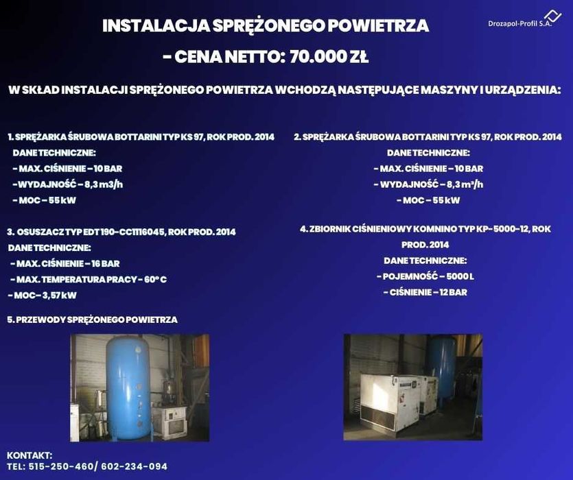 Instalacja sprężonego powietrza