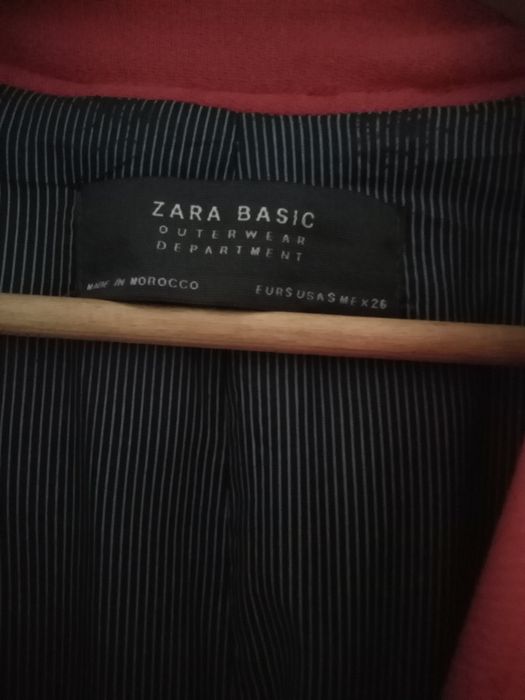 Czerwony płaszczyk Zara rozm. S