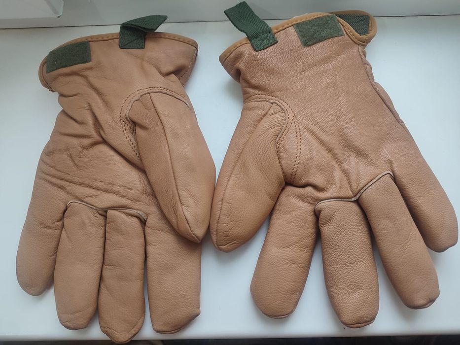 Перчатки зимние, кожа