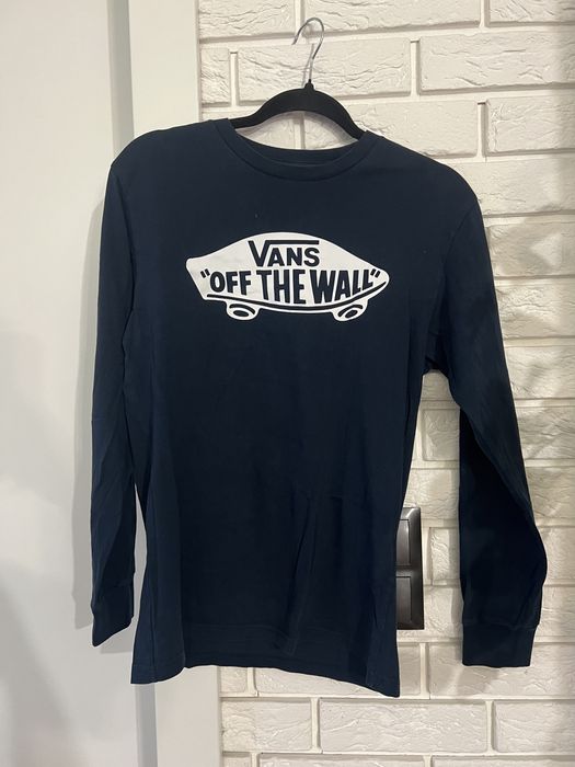 Koszulka Vans longsleeve S granatowa logo