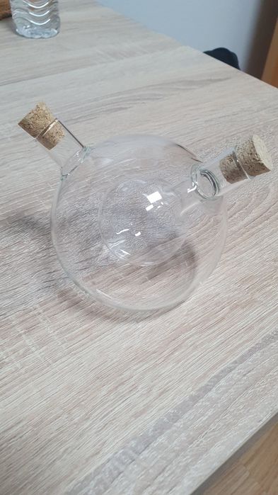 Galheteiro duplo em vidro