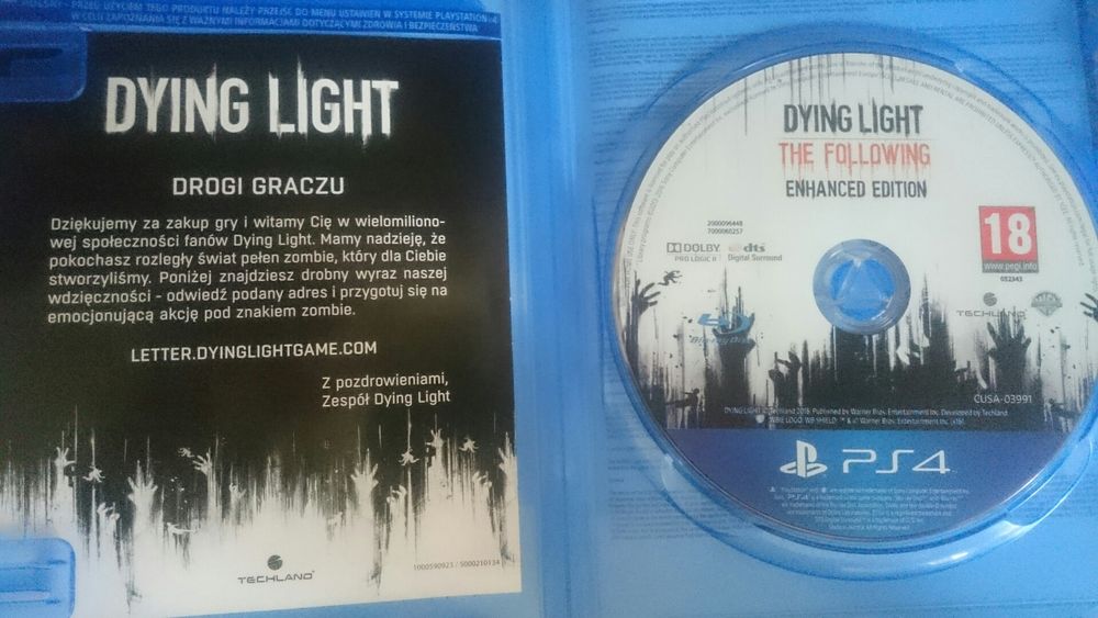 Gra Dying Light The Following PS4 PL Playstation 4 Days Gone Zombi GTA