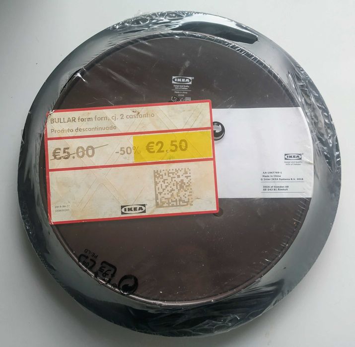Novo - Conjunto 3 de formas de bolos para forno IKEA, Bullar e Drömmar