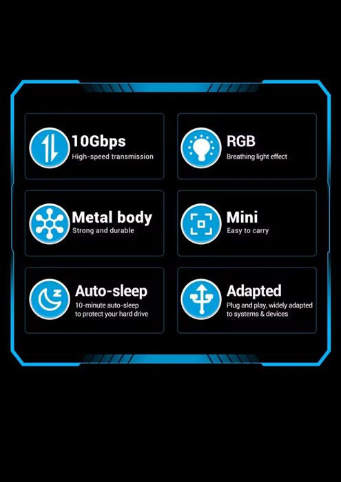 SSD карман UnionSine M2 SSD Case NVMe USB 3.2 Type C  10Gbps