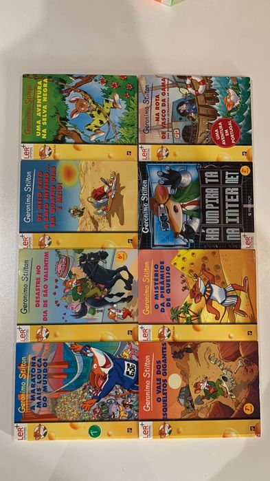 8 livros Geronimo Stilton (4€ cada)